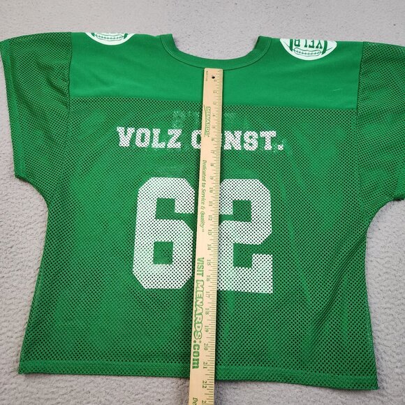 Vintage Russell Athletic Practice Jersey Boys Youth Medium Green Football Mesh - Picture 5 of 12